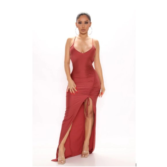 🔵 Fashion Nova PLUS 2X Strap Maxi Dress - Picture 5 of 6